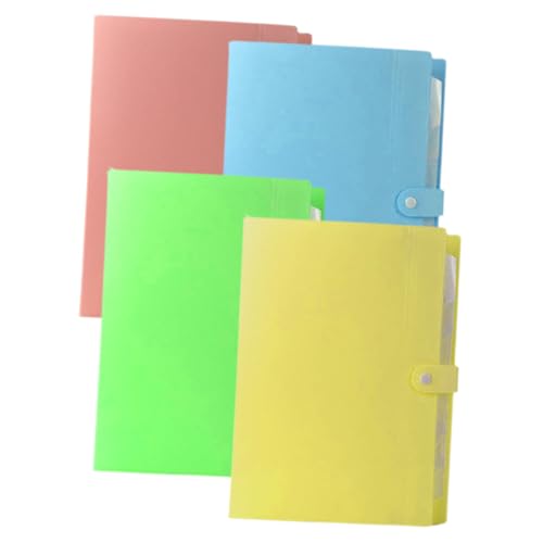 CIYODO 4 Stück Fächermappe Teilig Wasserfest Erweiterbar mit Knopfverschluß Vielseitiger Dokumenten Organizer für Schule Büro und Zuhause in Blau Gelb Grün CIYODO 4 Stück Fächermappe Teilig Wasserfest Erweiterbar mit Knopfverschluß Vielseitiger Dokumenten Organizer für Schule Büro und Zuhause in Blau Gelb Grün von CIYODO