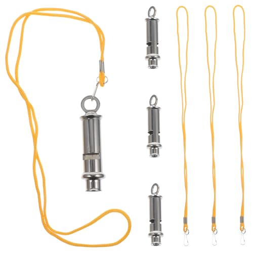 CIYODO 4 Stück Hochwertige Metallpfeifen für Schiedsrichter Robuste Outdoor Trillerpfeifen für Sport Training und Notfälle für Fußball Schwimmen und Mehr CIYODO 4 Stück Hochwertige Metallpfeifen für Schiedsrichter Robuste Outdoor Trillerpfeifen für Sport Training und Notfälle für Fußball Schwimmen und Mehr von CIYODO