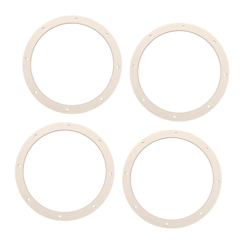 CIYODO 4 Stück Holzkranz für Diy Dekorationen Unvollendete Runde Holzscheiben für Hochzeiten Valentinstag und Feiertagsdekorationen und Langlebig CIYODO 4 Stück Holzkranz für Diy Dekorationen Unvollendete Runde Holzscheiben für Hochzeiten Valentinstag und Feiertagsdekorationen und Langlebig von CIYODO