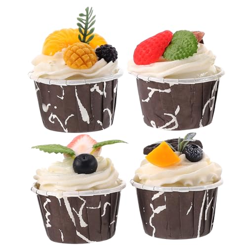 CIYODO 4 Stück Realistische Teiliges Cupcake Modell Künstliche Dessert Dekoration Täuschend Echte Tortenattrappen für Tischdeko Fotorequisiten Party und Schaufensterdekoration CIYODO 4 Stück Realistische Teiliges Cupcake Modell Künstliche Dessert Dekoration Täuschend Echte Tortenattrappen für Tischdeko Fotorequisiten Party und Schaufensterdekoration von CIYODO