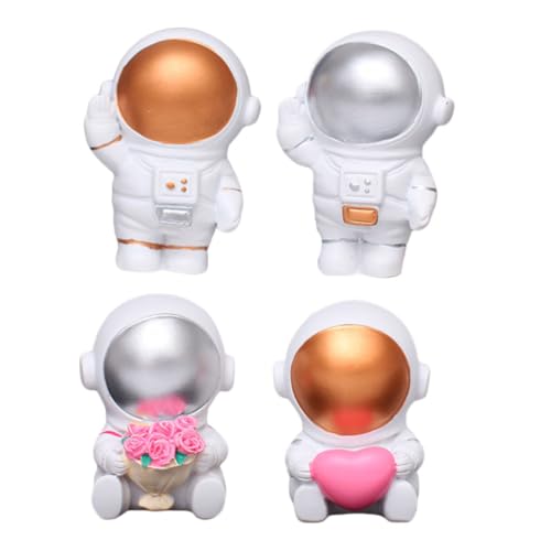 CIYODO 4 Stück Teiliges Astronauten Figuren aus Resin Dekorative Weltraum Figuren für Home Office und Kuchendekoration für Partys und Raumgestaltung Langlebig und Charmant CIYODO 4 Stück Teiliges Astronauten Figuren aus Resin Dekorative Weltraum Figuren für Home Office und Kuchendekoration für Partys und Raumgestaltung Langlebig und Charmant von CIYODO