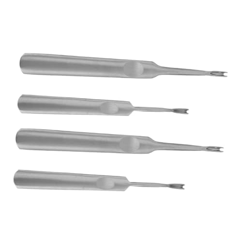 CIYODO 4 Stück Teiliges Lederkanten Skiving Werkzeug Robuster Metall Groover für Diy Lederarbeiten Vielseitig und Langlebig Optimiert und Grooving Prozesse für Effektives Lederhandwerk von CIYODO