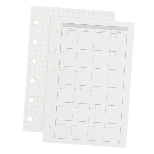 CIYODO 4 Stück Teiliges Mini notizbuch mit Transparentem Umschlag Abnehmbarer Liniertes und Monatsplan layout Kleines Handliches Notizheft für Schüler und Alltag Praktisches Tagebuch von CIYODO