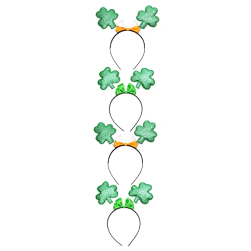 CIYODO 4 Stück Teiliges Patrick's Day Haarband Kleeblatt Design Festivalfeier Requisiten für Erwachsene und Partydekoration für Fröhliche Anlässe CIYODO 4 Stück Teiliges Patrick's Day Haarband Kleeblatt Design Festivalfeier Requisiten für Erwachsene und Partydekoration für Fröhliche Anlässe von CIYODO