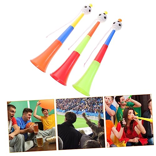 CIYODO 4 Stück Teiliges Teleskop Fußball Tröten aus Kunststoff Lautes Stadion Horn mit Breiter Öffnung für Fußballspiele Karneval Sportveranstaltungen und Fan Zufällige von CIYODO