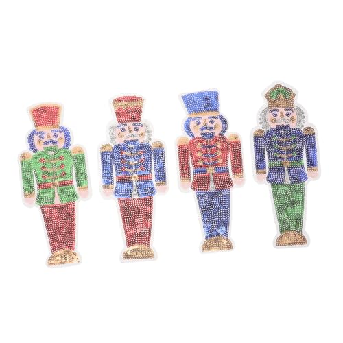 CIYODO 4 Stück Weihnachtlicher Patch Teiliges Glitzernde Applikation für Kleidung Taschen und Hüte Einfache Bügelanwendung für Diy Projekte Europäischer Stil für Wintermode CIYODO 4 Stück Weihnachtlicher Patch Teiliges Glitzernde Applikation für Kleidung Taschen und Hüte Einfache Bügelanwendung für Diy Projekte Europäischer Stil für Wintermode von CIYODO