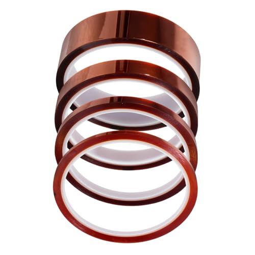 CIYODO 4 Stücke Hitzebeständiges Klebeband Hochtemperaturband Zum Abdecken Temperaturband Wärmeband CIYODO 4 Stücke Hitzebeständiges Klebeband Hochtemperaturband Zum Abdecken Temperaturband Wärmeband von CIYODO