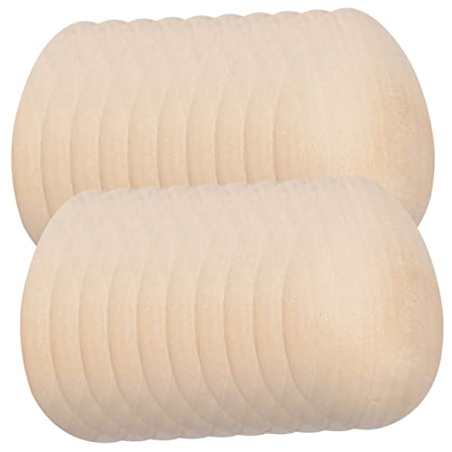 CIYODO 40 Stück Holz Eier zum Basteln Blanko Holz Eier für Kreative DIY Projekte für Erwachsene zum Bemalen und Dekorieren CIYODO 40 Stück Holz Eier zum Basteln Blanko Holz Eier für Kreative DIY Projekte für Erwachsene zum Bemalen und Dekorieren von CIYODO