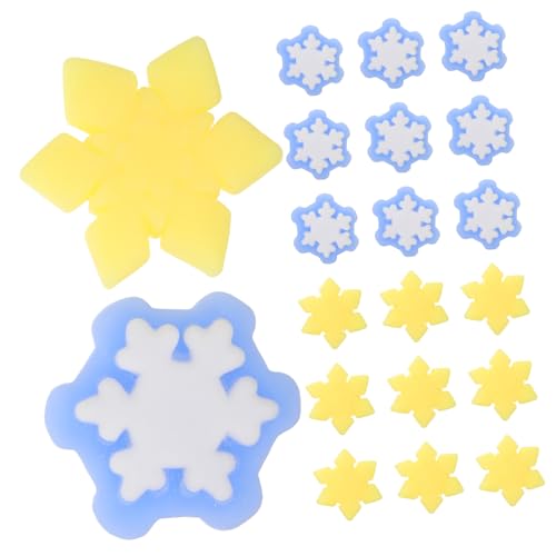 CIYODO 40 Stück Schneeflocken Squeeze aus Flexiblem TPR Stressabbau und Beruhigungsspielzeug für Weihnachten Glatte Oberfläche Party-mitgebsel Zufällige Designs von CIYODO