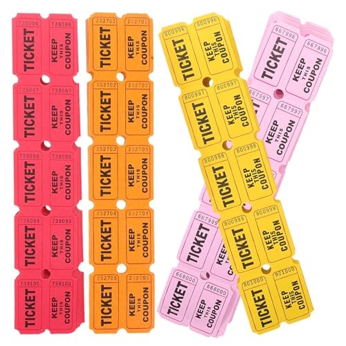 CIYODO 400 Stück Raffle Tickets Rolle Mehrfarben für Veranstaltungen Partys und Tombolas für Türpreise und Belohnungen im Klassenzimmer Einfache Verwaltung von Verlosungen CIYODO 400 Stück Raffle Tickets Rolle Mehrfarben für Veranstaltungen Partys und Tombolas für Türpreise und Belohnungen im Klassenzimmer Einfache Verwaltung von Verlosungen von CIYODO