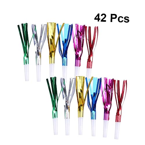 CIYODO 42 Stück Kinderpfeife Partygeschenke pfeifen Partypfeifen pfeifen Partykrachmacher Zufällige Farbe von CIYODO