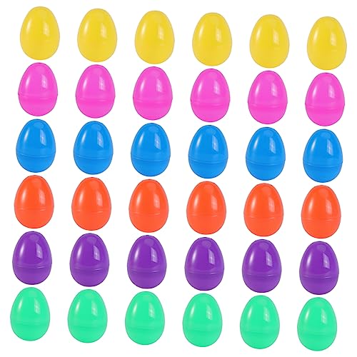 CIYODO 48 Stück Teiliges Ostereier zum Befüllen Kreative DIY Ostern Spielzeuge für Ostern Dekorationen und Partys Zufällige Farben und Muster Zufällige Farbe von CIYODO