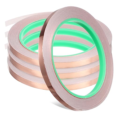 CIYODO 4Rollen Leitfähiges Kupferfolien Klebeband Selbstklebend für Elektronik Bastelprojekte Stark Haftend Vielseitig Einsetzbar Einfach Zuschneidbar CIYODO 4Rollen Leitfähiges Kupferfolien Klebeband Selbstklebend für Elektronik Bastelprojekte Stark Haftend Vielseitig Einsetzbar Einfach Zuschneidbar von CIYODO