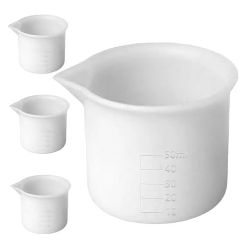 CIYODO 4Stücke Silikon Messbecher mit Hitzebeständige Messbecher für DIY Projekte Epoxidharz Präzise Messungen und Vielseitige Anwendungsmöglichkeiten CIYODO 4Stücke Silikon Messbecher mit Hitzebeständige Messbecher für DIY Projekte Epoxidharz Präzise Messungen und Vielseitige Anwendungsmöglichkeiten von CIYODO