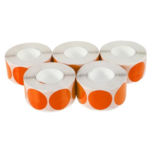 CIYODO 5 Rollen Runde Klebepunkte Aufkleber Selbstklebend Farbcodierung Schreibbar Vielseitig für Büro Organisation und Verpackungssiegel CIYODO 5 Rollen Runde Klebepunkte Aufkleber Selbstklebend Farbcodierung Schreibbar Vielseitig für Büro Organisation und Verpackungssiegel von CIYODO
