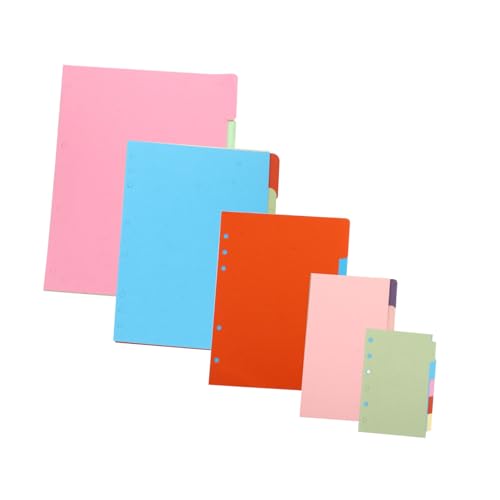 CIYODO 5 Sätze Bunte Notizpapiere Praktische Vielseitige Lose Einlageblätter für Planer und Kalender Glattes Langlebig und Vielseitig Einsetzbar von CIYODO