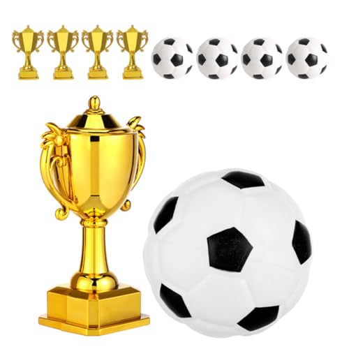 CIYODO 5 Sätze Mini Fußball und Pokal Topper aus Kunststoff Kleine Auszeichnungstassen für Kindergeburtstag und Sportfeiern CIYODO 5 Sätze Mini Fußball und Pokal Topper aus Kunststoff Kleine Auszeichnungstassen für Kindergeburtstag und Sportfeiern von CIYODO