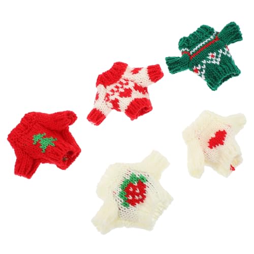 CIYODO 5 Stck. Teiliges Puppenoutfit Austauschbare Winterpullover für Puppen Süße und Dekorative Kleidung für Puppen Hergestellt aus Leicht und Tragbar von CIYODO