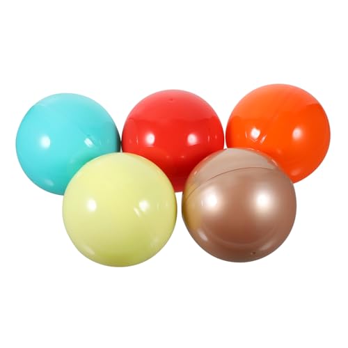 CIYODO 5 Stück Bunte Leere Kunststoff Kapseln zum Befüllen Stabile Runde Vending Machine Kugeln für Candy Storage Kreative Geschenkverpackung Vielseitig Einsetzbar für Party und Hochzeit CIYODO 5 Stück Bunte Leere Kunststoff Kapseln zum Befüllen Stabile Runde Vending Machine Kugeln für Candy Storage Kreative Geschenkverpackung Vielseitig Einsetzbar für Party und Hochzeit von CIYODO