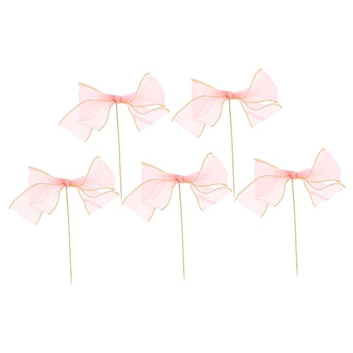 CIYODO 5 Stück Teiliges Cake Toppers mit Schleife Wiederverwendbare Torten Dekoration für Hochzeiten Geburtstagsfeiern und Shower Leicht und Tragbar für Jede CIYODO 5 Stück Teiliges Cake Toppers mit Schleife Wiederverwendbare Torten Dekoration für Hochzeiten Geburtstagsfeiern und Shower Leicht und Tragbar für Jede von CIYODO
