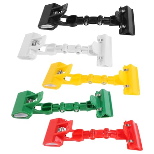CIYODO 5 Stück Teiliges Flexibles Malhalter Drehbaren Kunststoffklemmen Verstellbare Zeichenbrett clips für Papier als Praktischer Organizer für Künstler Schüler und Bürobedarf von CIYODO