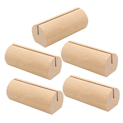 CIYODO 5 Stück Teiliges Holz Tischkartenhalter mit Glatter Oberfläche und Vielseitig als Namensschildhalter Fotohalter und Memo Organizer für Büro Hochzeit und Dekoration CIYODO 5 Stück Teiliges Holz Tischkartenhalter mit Glatter Oberfläche und Vielseitig als Namensschildhalter Fotohalter und Memo Organizer für Büro Hochzeit und Dekoration von CIYODO