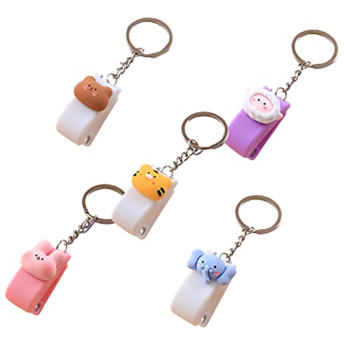 CIYODO 5 Stück Teiliges Kleine Tierische Mini Heftgeräte mit Schlüsselanhänger Kompakte Bürohefter für Dokumentenorganisation und Dekorative Schlüsselanhänger Praktische Schreibwaren für CIYODO 5 Stück Teiliges Kleine Tierische Mini Heftgeräte mit Schlüsselanhänger Kompakte Bürohefter für Dokumentenorganisation und Dekorative Schlüsselanhänger Praktische Schreibwaren für von CIYODO