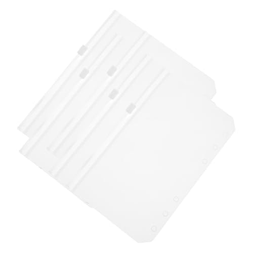 CIYODO 5 Stück Teiliges Transparente Bindetaschen mit Reißverschluss Wasserdichte Lose Aufbewahrungsbeutel Dokumententaschen für Organizer und Notizbücher von CIYODO