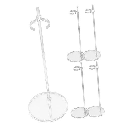 CIYODO 5 Stück Transparenter Puppenständer Teiliges aus Robustem Verstellbar für Actionfiguren und Spielzeugpuppen Stabiler Halter für Einfache Präsentation und Dekoratives Organisieren von CIYODO