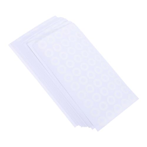 CIYODO 50 Blatt Lochverstärkungsaufkleber Selbstklebend PVC Lochschutz Etiketten für Papier Schnellhefter und Ringbuch Notizen Dokumente Büro Schule von CIYODO