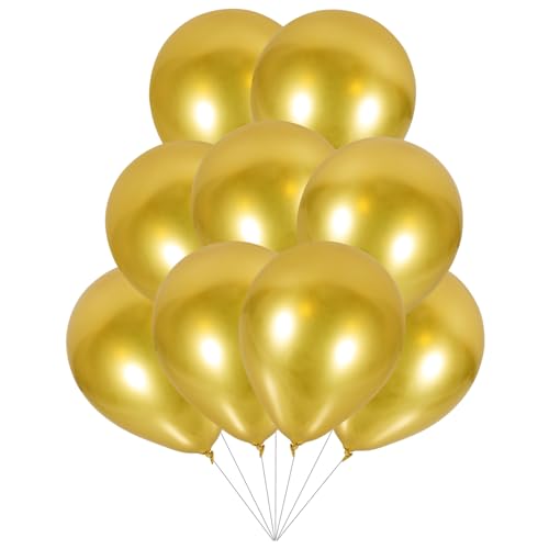CIYODO 50 Stück Ballon Aus Metall Luftballons Bogen Ballons Für Ballonbogen Ballondekoration Rosa Ballongirlanden Pastellfarbene Luftballons Metallicballons Partyzubehör Emulsion Golden CIYODO 50 Stück Ballon Aus Metall Luftballons Bogen Ballons Für Ballonbogen Ballondekoration Rosa Ballongirlanden Pastellfarbene Luftballons Metallicballons Partyzubehör Emulsion Golden von CIYODO