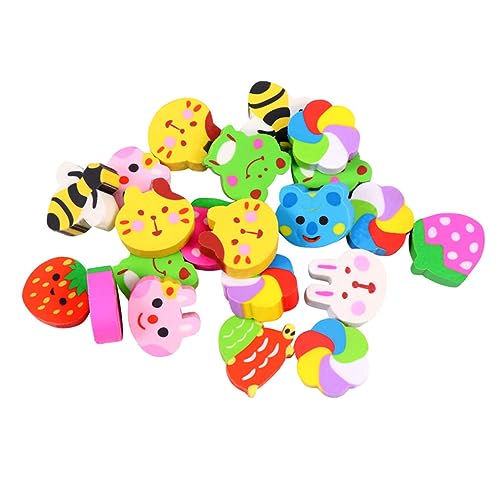 CIYODO 50 Stück Mini Radiergummis Kreative Radierer Cartoon Design für Schulbedarf Zufälliger Stil von CIYODO