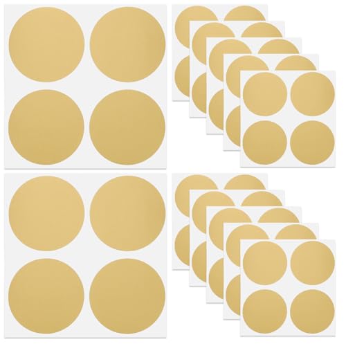 CIYODO 50 Stück Runde Goldfolie Scratch Off Sticker zum Abziehen DIY Aufkleber für Geburtstag Hochzeit Party Freude Versteckte Botschaften Selbstklebend Scrapbooking CIYODO 50 Stück Runde Goldfolie Scratch Off Sticker zum Abziehen DIY Aufkleber für Geburtstag Hochzeit Party Freude Versteckte Botschaften Selbstklebend Scrapbooking von CIYODO