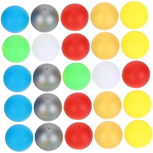 CIYODO 50 Stück Teiliges Bunte Aufklappbare Kunststoff Kapseln Kleine Lotteriekugeln für Kaugummiautomaten als Überraschungsball Bastelmaterial und Partyspielzubehör CIYODO 50 Stück Teiliges Bunte Aufklappbare Kunststoff Kapseln Kleine Lotteriekugeln für Kaugummiautomaten als Überraschungsball Bastelmaterial und Partyspielzubehör von CIYODO