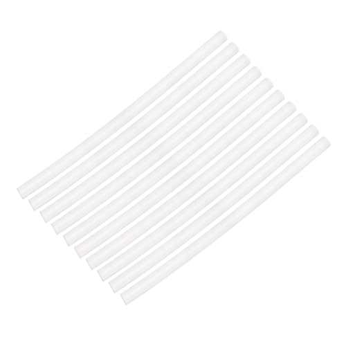 CIYODO 50 Stück Teiliges DIY Heißklebesticks Weiß Transparent Flexible Hot Melt Klebestifte Geruchlos Langlebig und Kompatibel mit Meisten Heißklebepistolen für Reparatur und Basteln von CIYODO