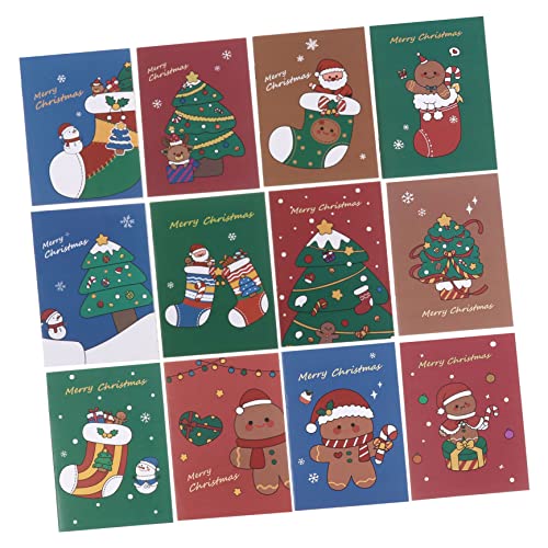 CIYODO 50 Stück Weihnachts Notizbücher Cartoon Schreibblock mit Weihnachtlichem Design für Schule Büro Tagebuch DIY Planer Geschenkideen Handlich und Vielseitig Nutzbar von CIYODO