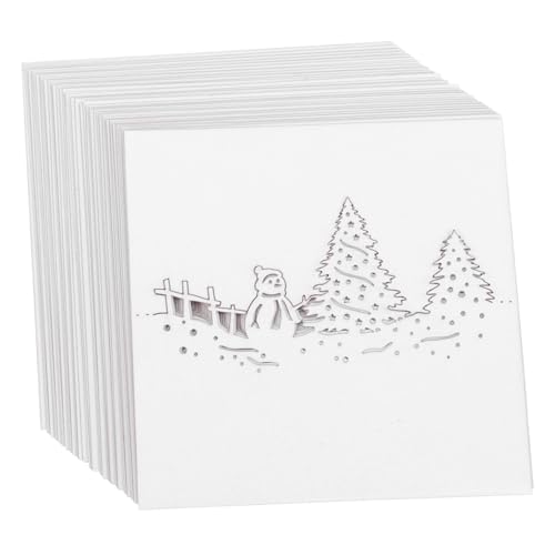 CIYODO 50 Stück Weiße Schneemann Tischkarten mit Filigranem Ausschnitt Beschreibbare Namenskarten für Weihnachtsfeiern Vielseitig Einsetzbar für Familien Restaurants und Festliche CIYODO 50 Stück Weiße Schneemann Tischkarten mit Filigranem Ausschnitt Beschreibbare Namenskarten für Weihnachtsfeiern Vielseitig Einsetzbar für Familien Restaurants und Festliche von CIYODO