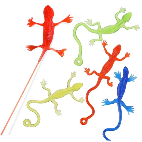 CIYODO 5Stücke Eidechsen Dehnbare TPR Eidechsen Figuren Klebrige und Weiche Mitgebsel für Kindergeburtstag Squishy Reptilien Partytütenfüller CIYODO 5Stücke Eidechsen Dehnbare TPR Eidechsen Figuren Klebrige und Weiche Mitgebsel für Kindergeburtstag Squishy Reptilien Partytütenfüller von CIYODO