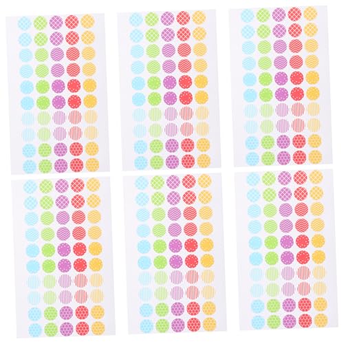 CIYODO 6 Blätter Lochverstärker Selbstklebend Lochverstärkungsaufkleber Außendurchmesser Innendurchmesser für Ringbücher Papierreparatur und Scrapbooking von CIYODO