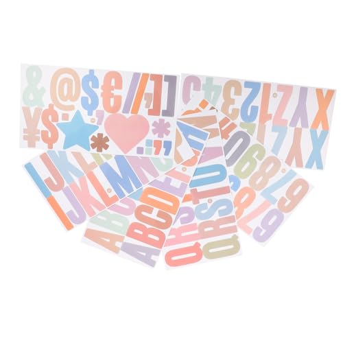 CIYODO 6 Blätter Teiliges Selbstklebender Buchstaben und Zahlenaufkleber Wasserfest Vielseitig für Scrapbooking Briefkasten Diy Bastelprojekte Alphabetische Nummern Dekore CIYODO 6 Blätter Teiliges Selbstklebender Buchstaben und Zahlenaufkleber Wasserfest Vielseitig für Scrapbooking Briefkasten Diy Bastelprojekte Alphabetische Nummern Dekore von CIYODO