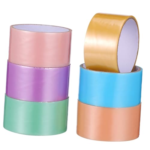 CIYODO 6 Rollen Extra Breites Farbiges Selbstklebendes Sticky Ball Tape für DIY Sticky Balls Buntes Dekoratives Klebeband Lustige Klebebänder Breit Farben CIYODO 6 Rollen Extra Breites Farbiges Selbstklebendes Sticky Ball Tape für DIY Sticky Balls Buntes Dekoratives Klebeband Lustige Klebebänder Breit Farben von CIYODO