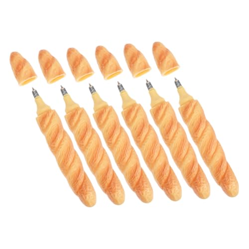 CIYODO 6 Stück Brotförmige Kugelschreiber Realistische Baguette und Laib Design Leicht und Glatt Schreibend Vielseitig für Schule Bürobedarf Erwachsene und Kreative Schreibwaren CIYODO 6 Stück Brotförmige Kugelschreiber Realistische Baguette und Laib Design Leicht und Glatt Schreibend Vielseitig für Schule Bürobedarf Erwachsene und Kreative Schreibwaren von CIYODO