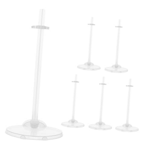 CIYODO 6 Stück Doll Display Stands Transparent Puppenhalter Stabiler Puppenständer für Optimalen Puppen Support für Ausstellen von Puppen Raumordnung von CIYODO