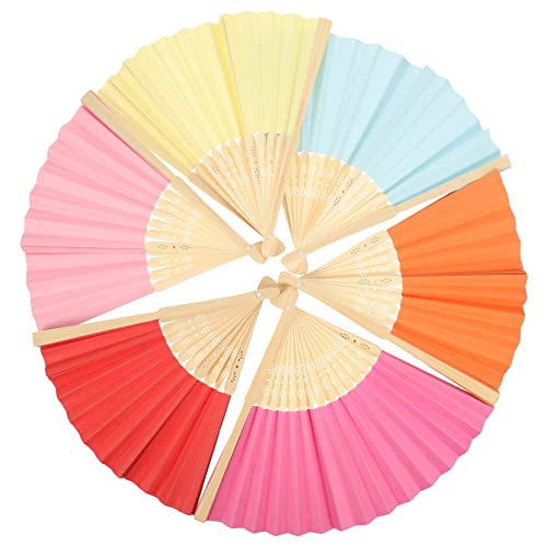 CIYODO 6 Stück Faltbare Handfächer Diy Papierfächer für Kinderzimmer Hochzeit Tanz Leicht Tragbar und Kreativ Gestaltbar für Dekoration Bastelprojekte CIYODO 6 Stück Faltbare Handfächer Diy Papierfächer für Kinderzimmer Hochzeit Tanz Leicht Tragbar und Kreativ Gestaltbar für Dekoration Bastelprojekte von CIYODO