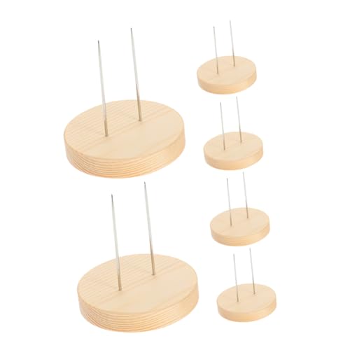 CIYODO 6 Stück Holz Puppenständer Stabiler und Sicherer Halter für Präsentation von Handgefertigten Puppen Durchmesser für Puppensammler und Diy Projekte von CIYODO