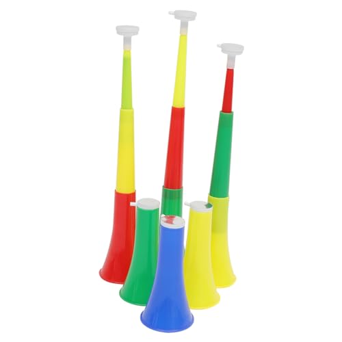 CIYODO 6 Stück Hornspielzeug Macher Sport Stadion Party Kunststoffhorn Fußballhorn Teleskopisches Horn Teleskophorn teleskopische Jubelhörner lustige Spielzeugtrompete Plastik CIYODO 6 Stück Hornspielzeug Macher Sport Stadion Party Kunststoffhorn Fußballhorn Teleskopisches Horn Teleskophorn teleskopische Jubelhörner lustige Spielzeugtrompete Plastik von CIYODO