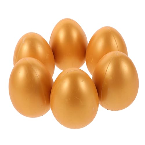 CIYODO 6 Stück Leere Goldene Ostereier Multifunktionale Glückseier für Hochzeiten und Befüllbar mit Süßigkeiten und Überraschungen für und Partyspiele CIYODO 6 Stück Leere Goldene Ostereier Multifunktionale Glückseier für Hochzeiten und Befüllbar mit Süßigkeiten und Überraschungen für und Partyspiele von CIYODO