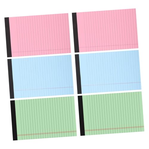 CIYODO 6 Stück Liniert Notizblock Tearable Schreibpads für Notizen Bürobedarf und Memo Management Glatte Schreiboberfläche für Lehrer und Berufstätige CIYODO 6 Stück Liniert Notizblock Tearable Schreibpads für Notizen Bürobedarf und Memo Management Glatte Schreiboberfläche für Lehrer und Berufstätige von CIYODO