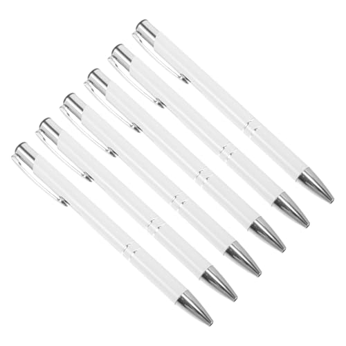 CIYODO 6 Stück Metall Kugelschreiber Silber Feinspitze Retraktabel Ergonomisch Büro Schule CIYODO 6 Stück Metall Kugelschreiber Silber Feinspitze Retraktabel Ergonomisch Büro Schule von CIYODO