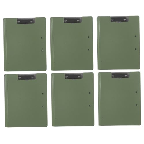 CIYODO 6 Stück Multifunktionale Klemmbrettmappe mit Teiligem Faltbar Doppelte Horizontale und Clips Drehbar Leichter Mobiler Schreibbrett Organizer für Büro und Konferenz von CIYODO
